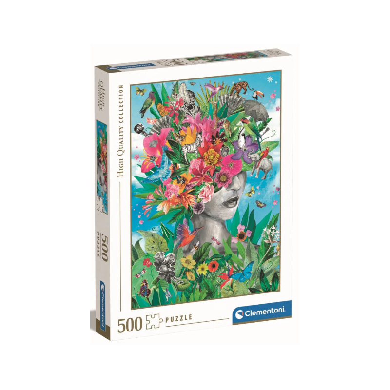 Clementoni - Puzzle 500 pièces - Head in jungle