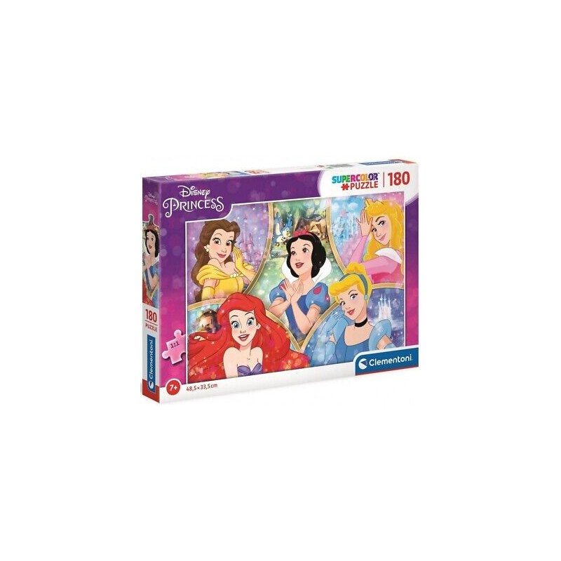 Clementoni - Puzzle 180 pièces Super - Disney Princess