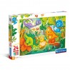 Clementoni - Puzzle 24 pièces Maxi - Dinos Happy Oasis