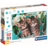 Clementoni - Puzzle 60 pièces - Lovely Kitty Twins