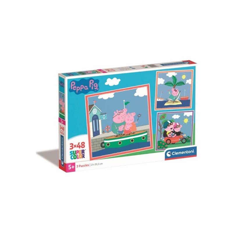 Clementoni - Puzzle 3x48 pièces - Peppa Pig