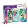 Clementoni - Puzzle 104 pièces Maxi - Disney Princess