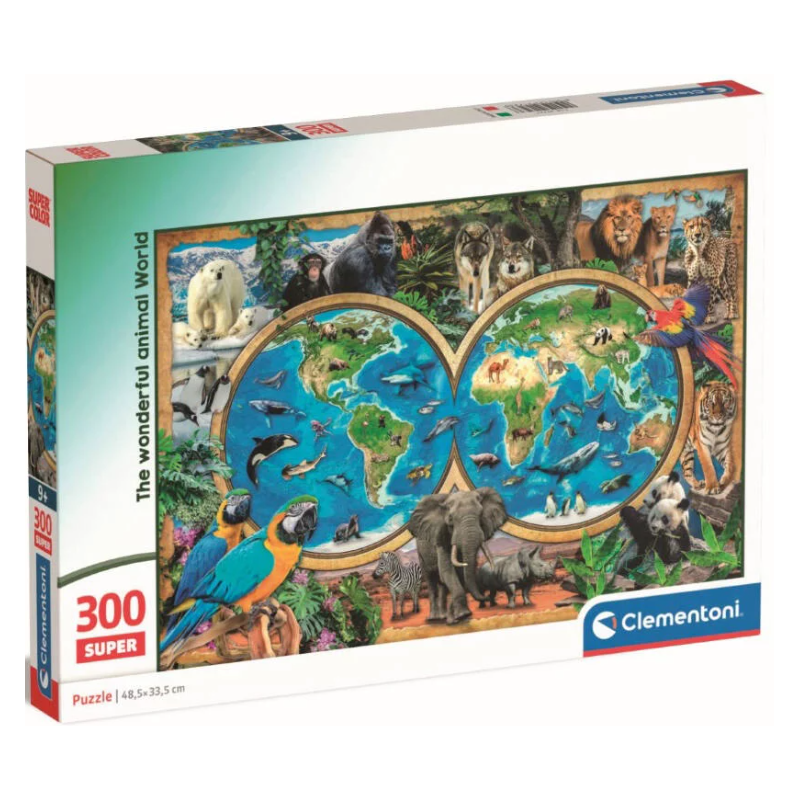 Clementoni - Puzzle 300 pièces - The Wonderful Animal World