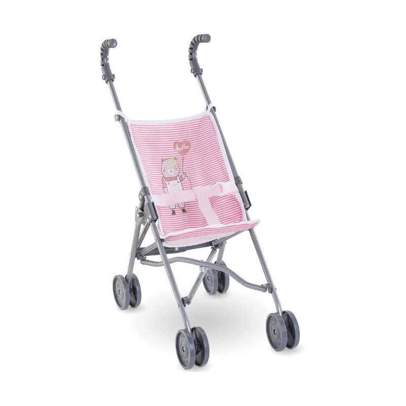 Corolle - Accessoire - Poussette canne rose pour poupon 36 à 42 cm