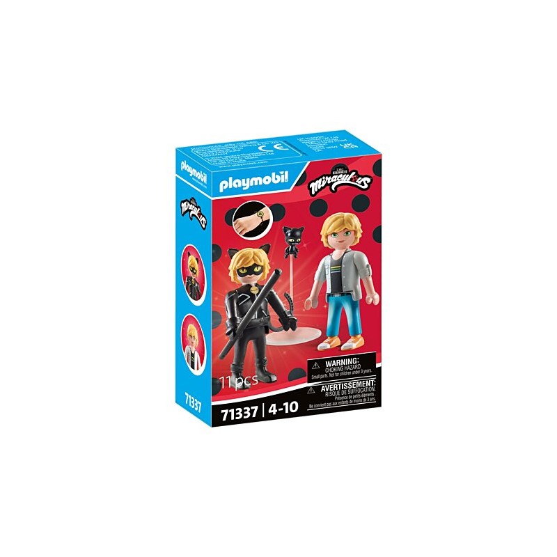 Playmobil - 71337 - Miraculous - Adrien et Chat Noir