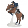 Papo - Figurine - 51562 - Chevaux, poulains et poneys - Cheval de saut d'obstacle et son cavalier