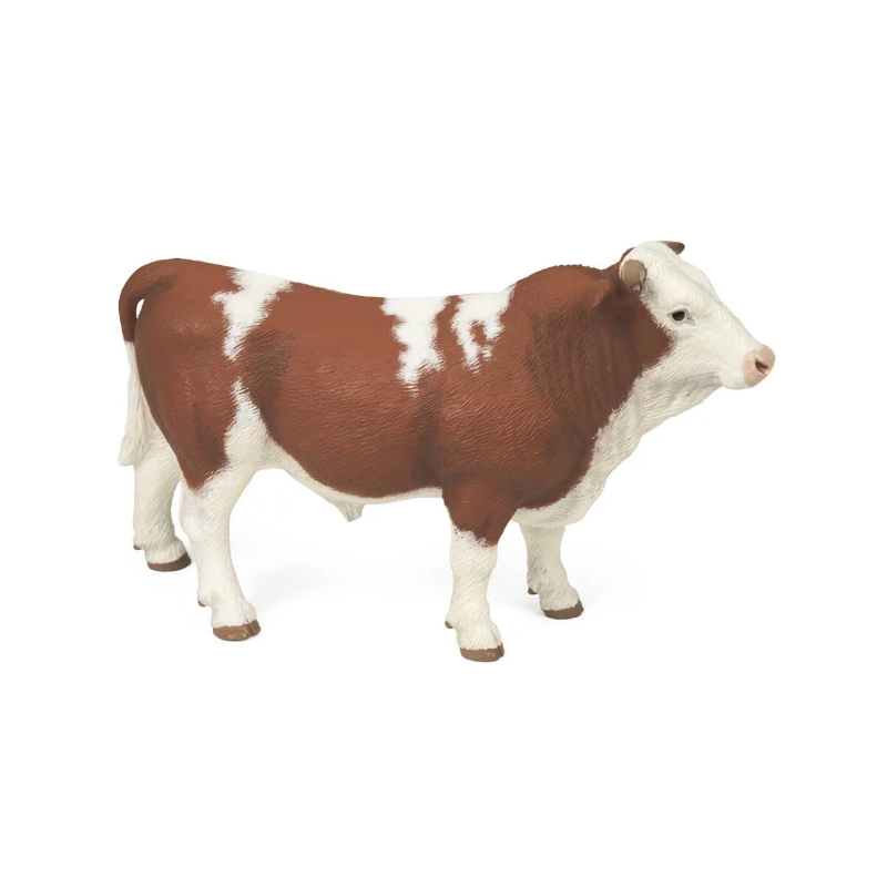 Papo - Figurine - 51142 - La vie à la ferme - Taureau simmental