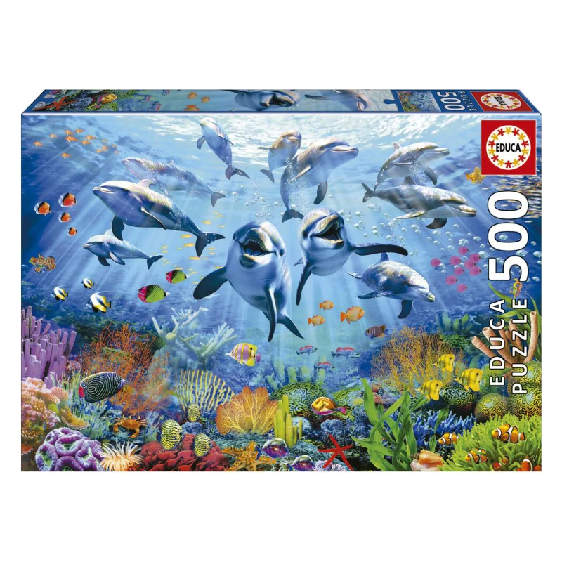 Educa - Puzzle 500 pièces - Fête sous la mer