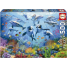 Educa - Puzzle 500 pièces - Fête sous la mer