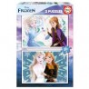 Educa - Puzzle 2x20 pièces - La Reine des Neiges