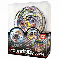 Educa - Puzzle 3D Rond -...