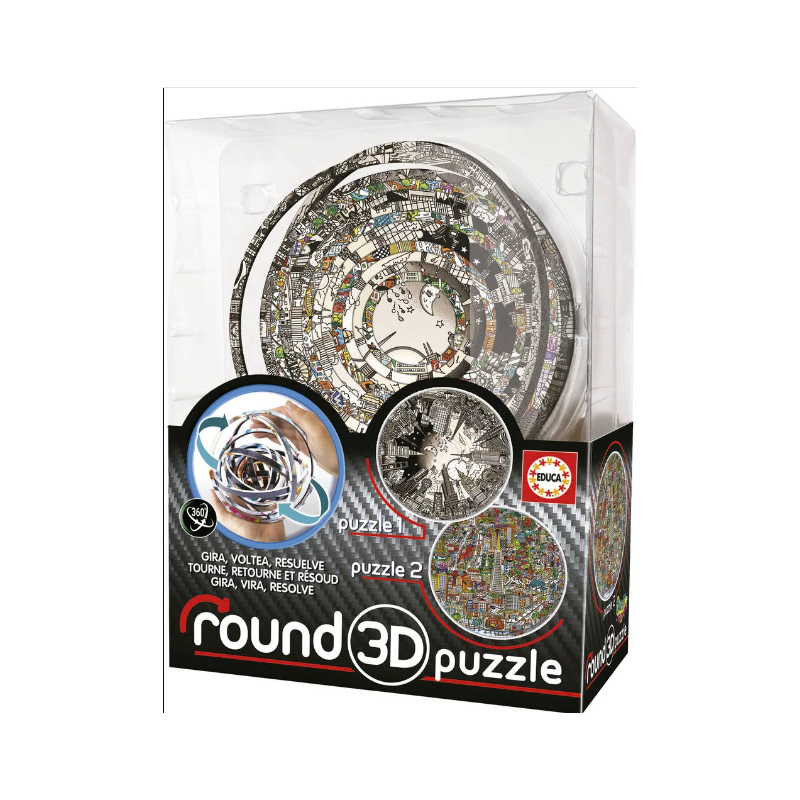 Educa - Puzzle 3D rond - Charles Fazzino