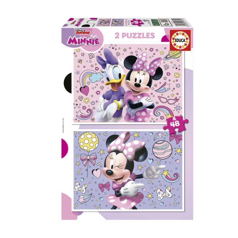 Educa - Puzzle 2x48 pièces - Minnie