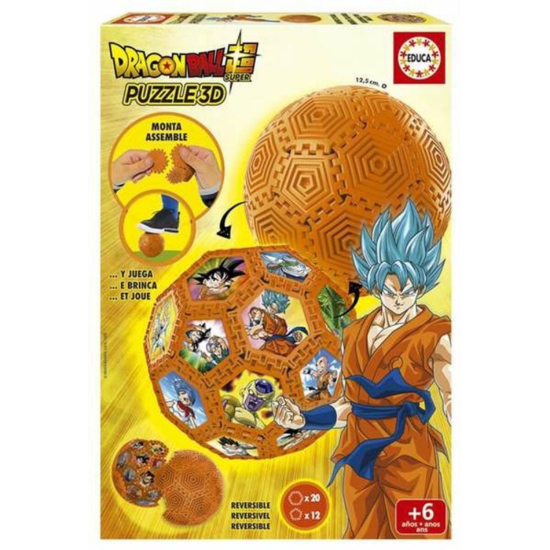 Educa - Puzzle ball 3D 32 pièces - Dragon ball