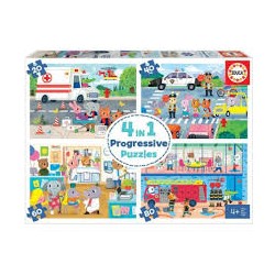 Educa - Puzzle Multi 4 en 1...