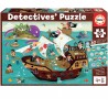 Educa - Puzzle 50 pièces - Bateau pirate detectives puzzle