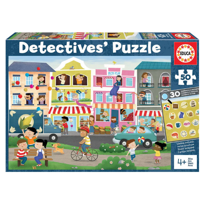 Educa - Puzzle 50 pièces - En ville detectives puzzle