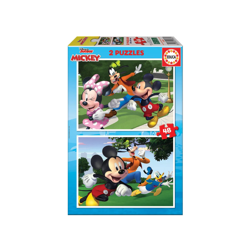 Educa - Puzzle 2x48 pièces - Mickey et ses amis