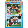 Educa - Puzzle 2x48 pièces - Mickey et ses amis