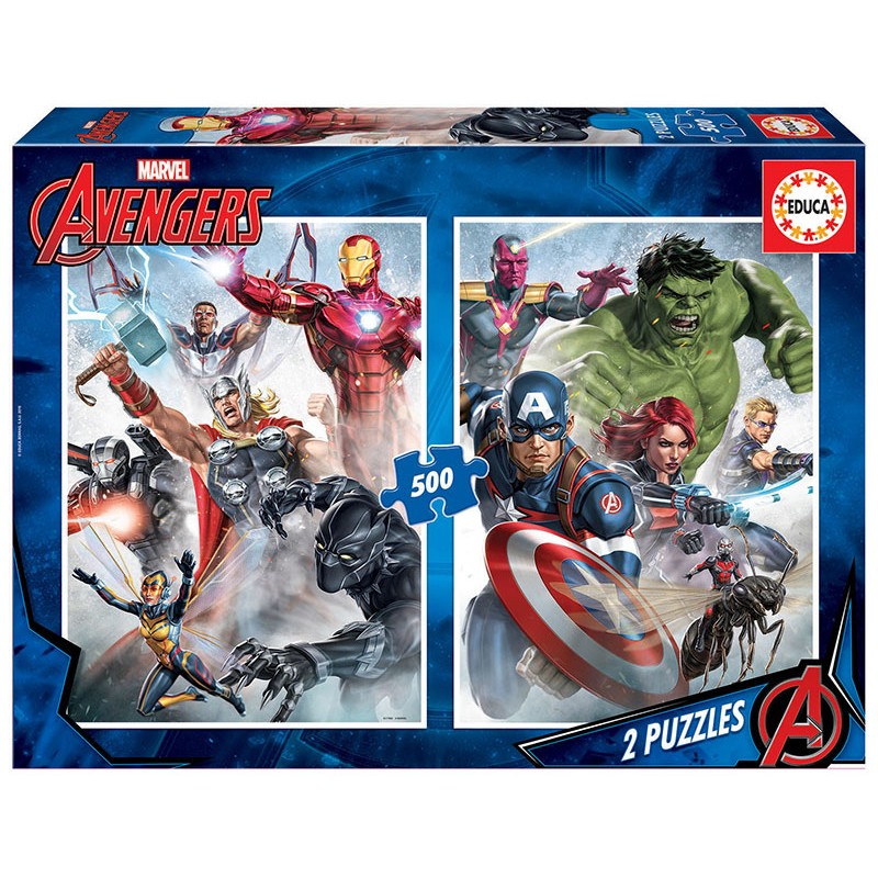 Educa - Puzzle 2x500 pièces - Marvel mania