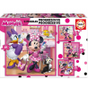 Educa - Puzzles progressifs minnie and the happy helpers (12-16-20-25 pièces)