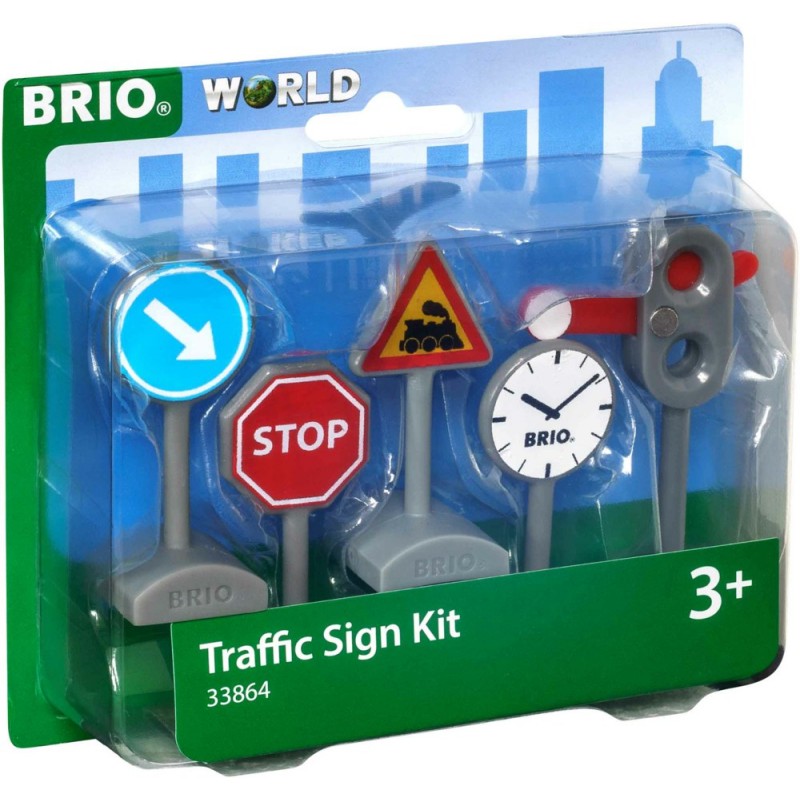 Brio - Jeu en bois - Panneaux de Signalisation