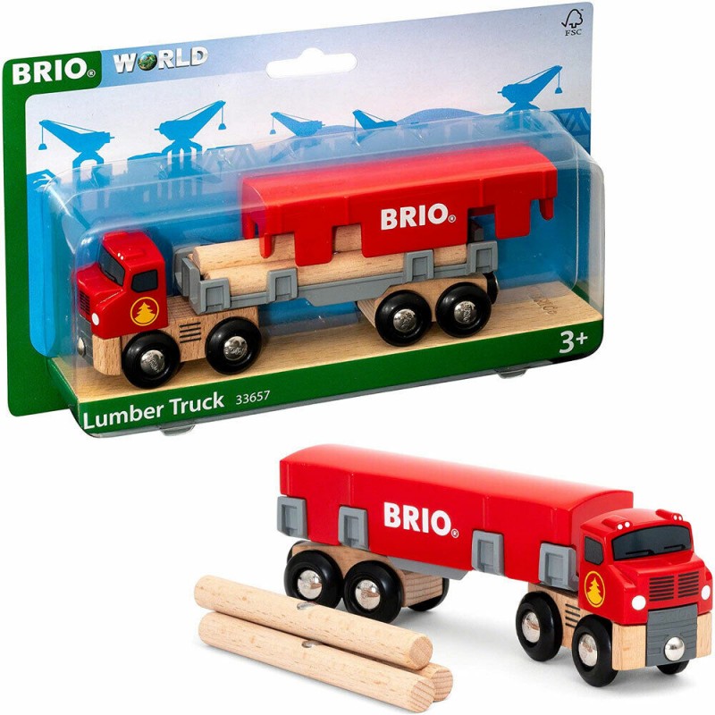 Brio - Jeu en bois - Camion de Transport de Bois