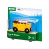 Brio - Jeu en bois - Wagon Transport de Bétail