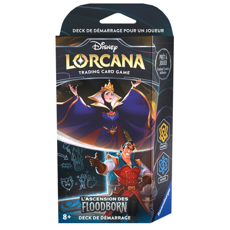 Ravensburger - Jeu de cartes Disney - Lorcana - L'ascension des Floodborn - La Reine et Gaston