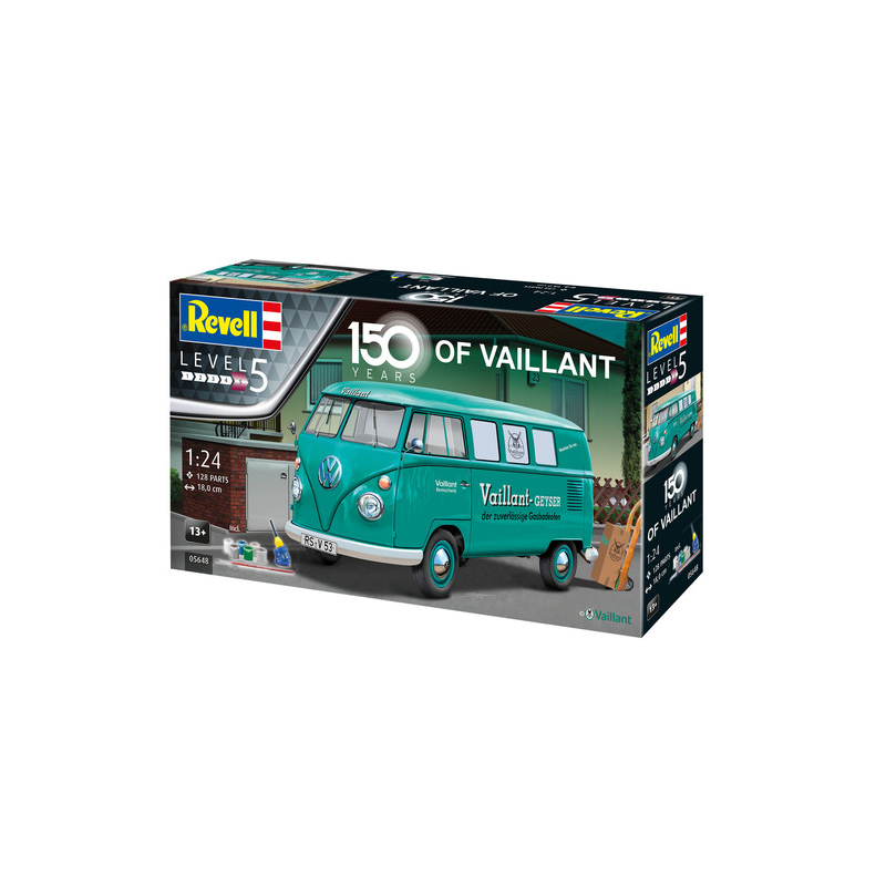 Revell - 05648 - Maquette - Coffret cadeau 150 ans de vaillant - VW T1 Bus