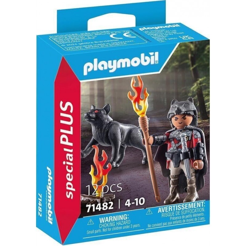 Playmobil - 71482 - Spécial Plus - Guerrier avec loup