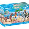 Playmobil - 71470 - Waterfall - Amélia et Ben avec chevaux