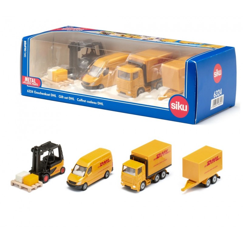 Siku - 6324 - Véhicule miniature - Set de Camions DHL logistique