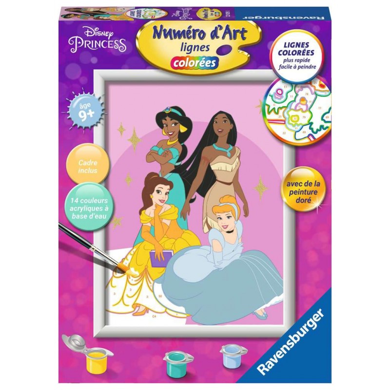 Ravensburger - Numéro d'art - 18x24cm - Princesses Disney