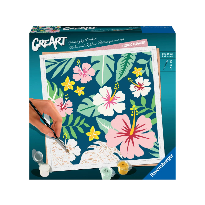 Ravensburger - CreArt - 20x20cm - Exotic Flowers