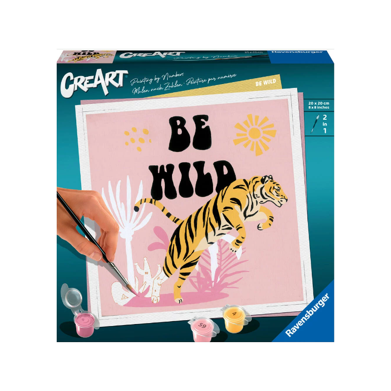 Ravensburger - CreArt - 20x20cm - Be Wild - Jolane Edition