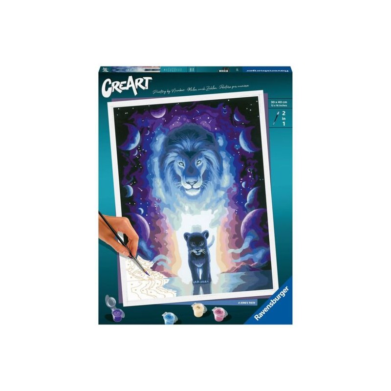 Ravensburger - CreArt - 30x40cm - Lion - Jojoesart edition