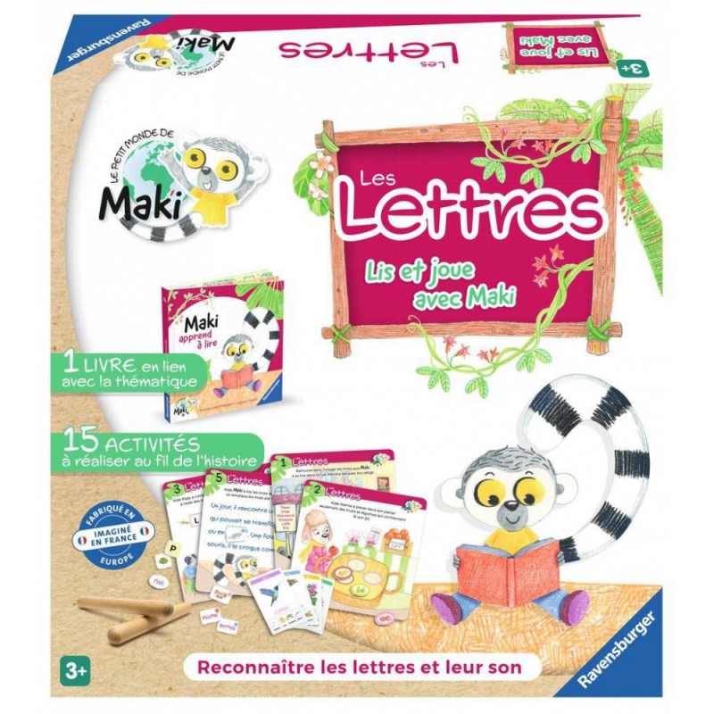 Ravensburger - Lis et joue avec Maki - Les Lettres