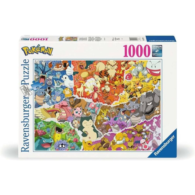 Ravensburger - Puzzle 1000 pièces - L'aventure Pokémon