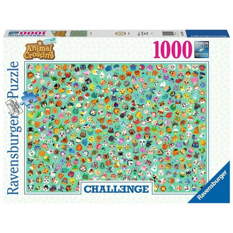 Ravensburger - Puzzle 1000 pièces - Animal Crossing (Challenge Puzzle)