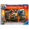 Ravensburger - Puzzles 3x49 pièces - Instinct de chasseur - Jurassic World