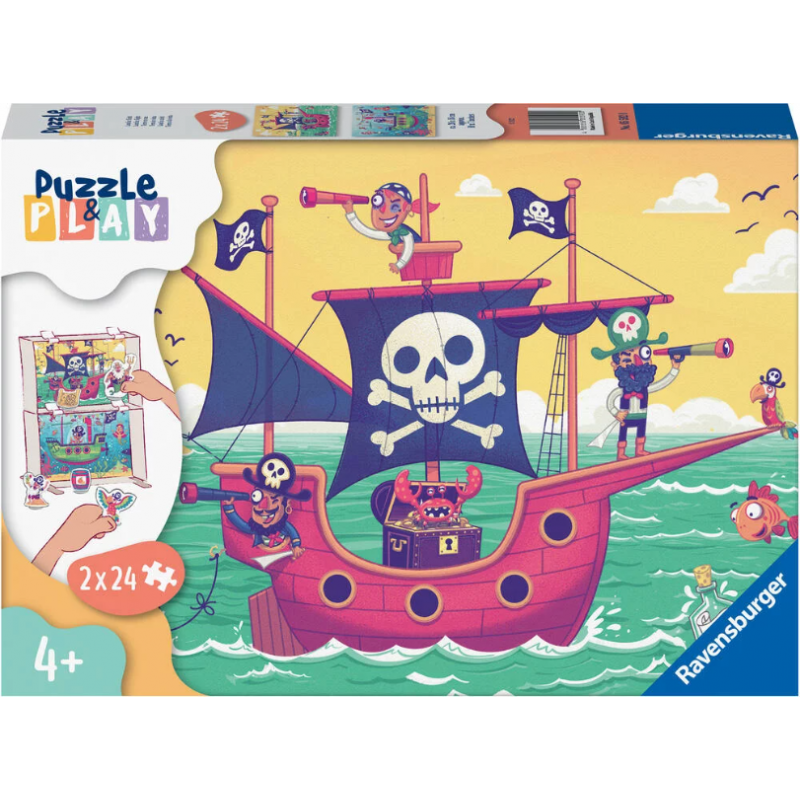 Ravensburger - Puzzle & Play - 2x24 pièces - Terre en vue