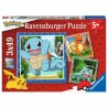 Ravensburger - Puzzles 3x49 pièces - Salamèche, Bulbizarre et Carapuce - Pokémon