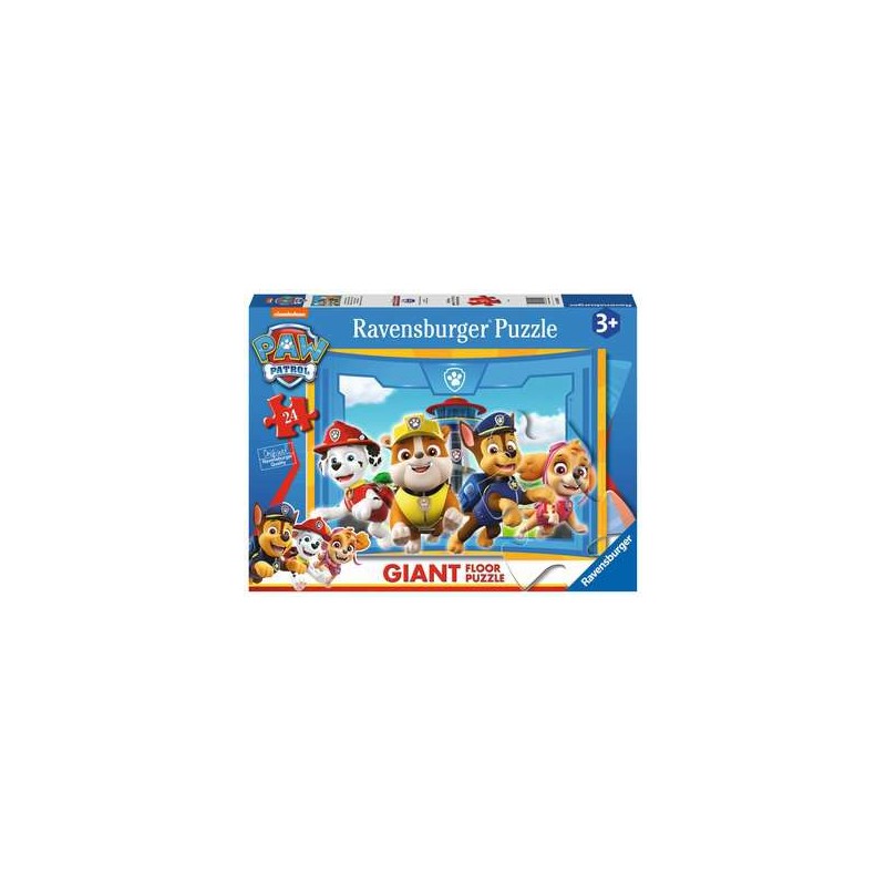 Ravensburger - Puzzle Giant 24 pièces - L'équipe des chiots en action - Pat'Patrouille