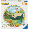 Ravensburger - Puzzle rond 500 pièces - Pokémon en fleurs