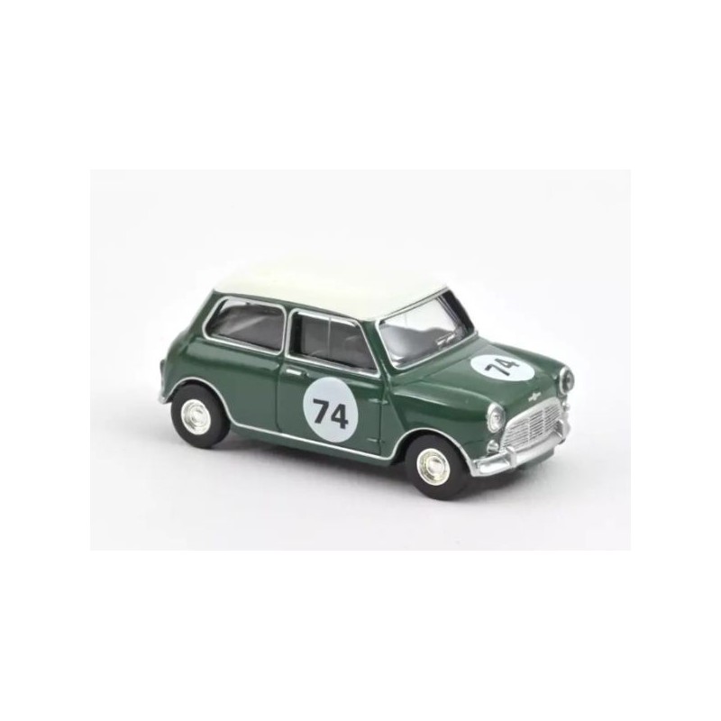 Norev - Véhicule miniature - Mini Cooper S 1964 Almond Green with number 74 1:54