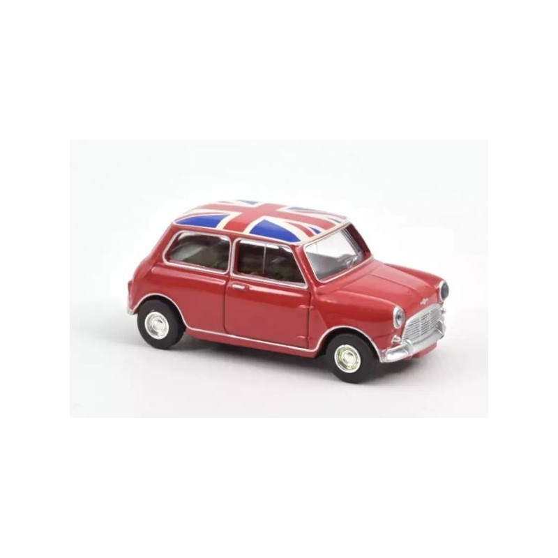 Norev - Véhicule miniature - Mini Cooper S 1964 Tartan Red with Flag on Roof 1:54