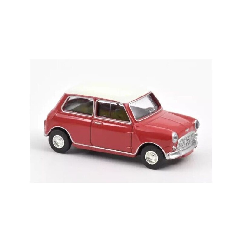 Norev - Véhicule miniature - Mini Cooper S 1964 Tartan Red and White Roof 1:54