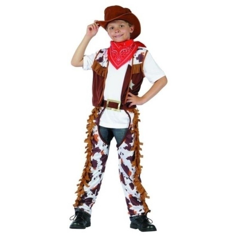 P'tit Clown - Déguisement et fête - Costume cowboy - enfant - 7/9 ans