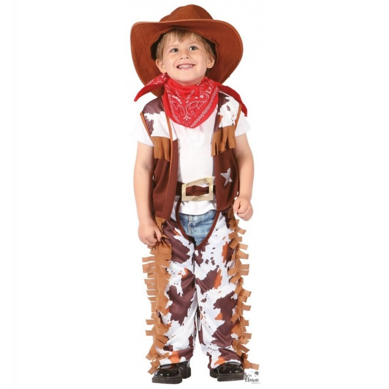 P'tit Clown - Déguisement et fête - Costume cowboy - enfant - 3/4 ans